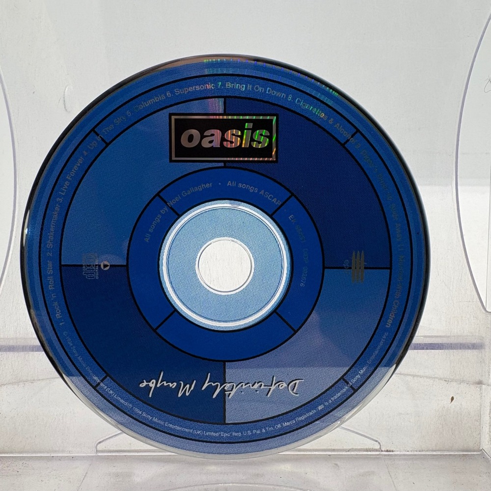 Oasis Definitely Maybe CD Album 1994 EK 58851 Epic Records Britpop Rock